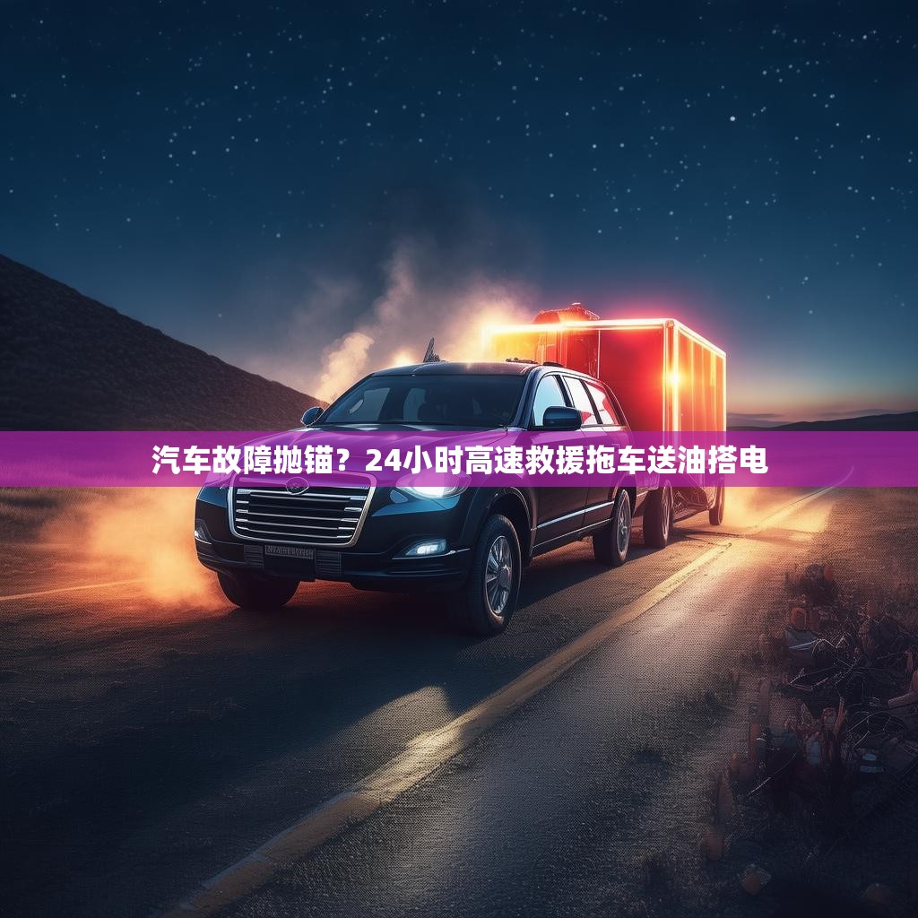 汽车故障抛锚？24小时高速救援拖车送油搭电
