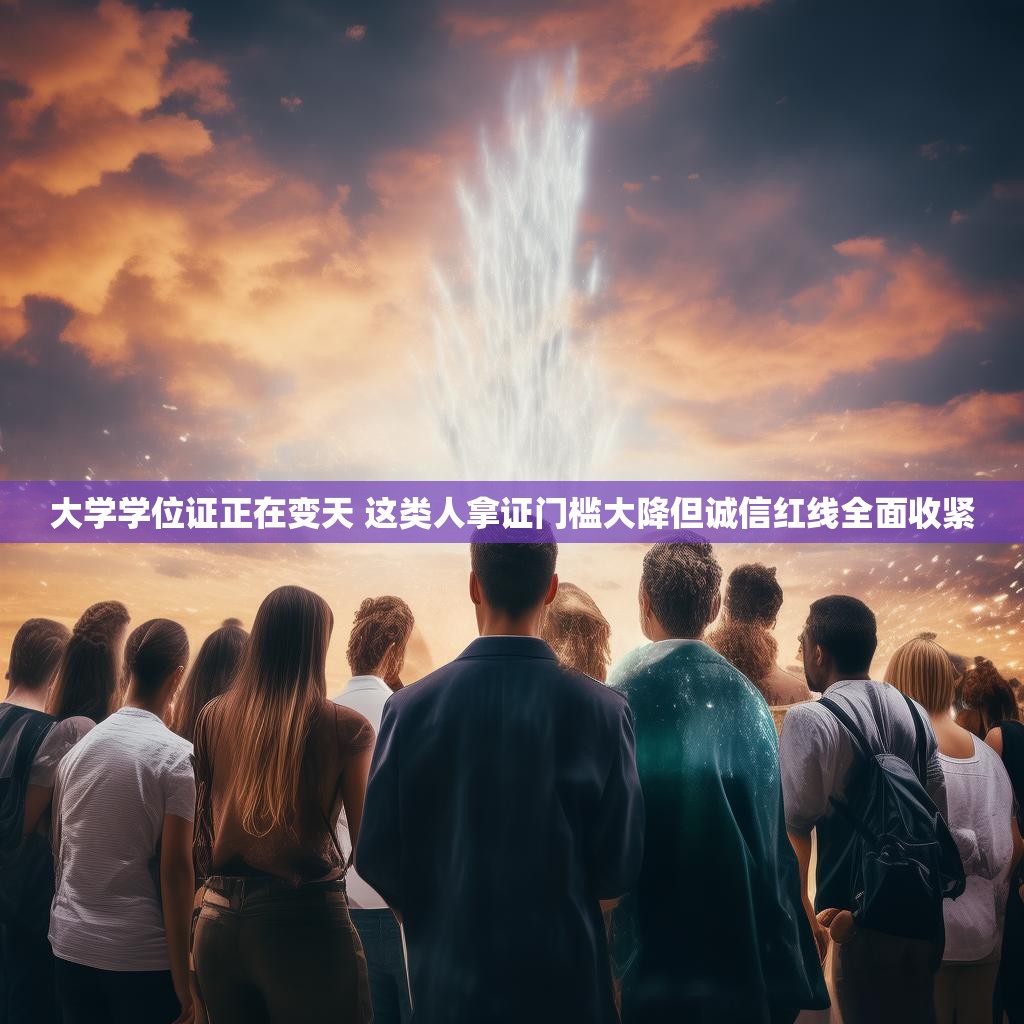 大学学位证正在变天 这类人拿证门槛大降但诚信红线全面收紧