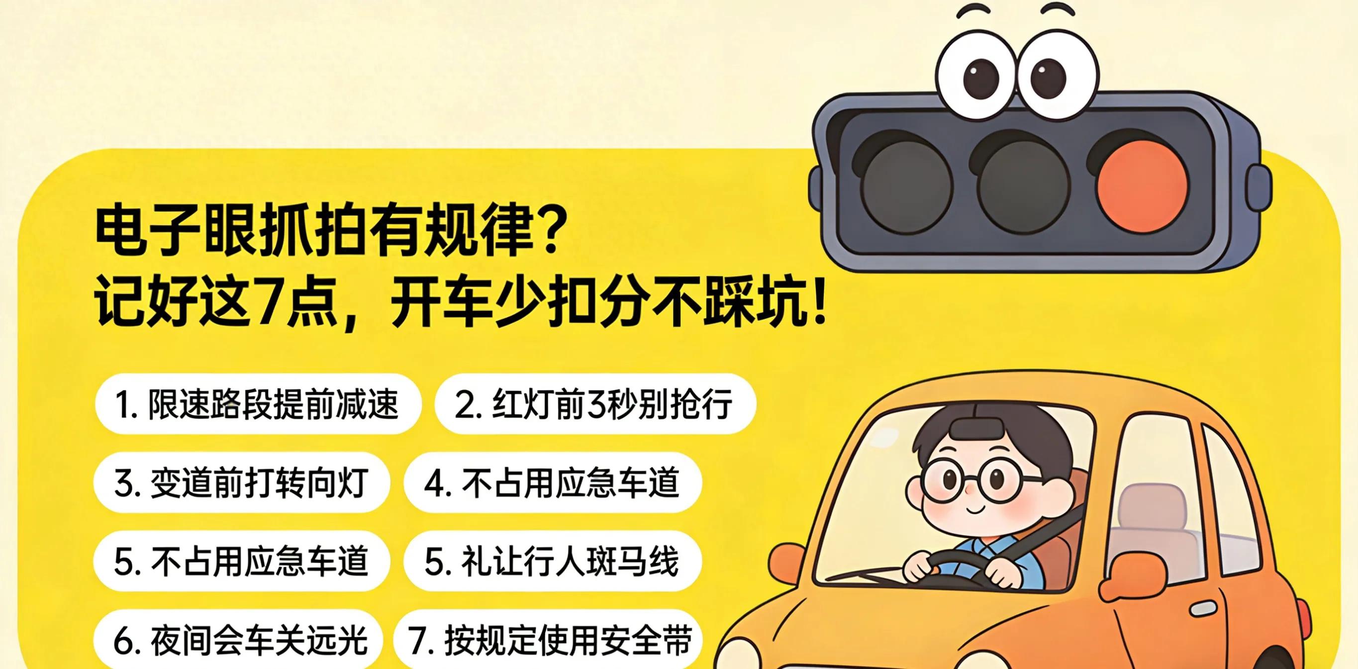 违章高发时段分析：电子眼抓拍规律7要点